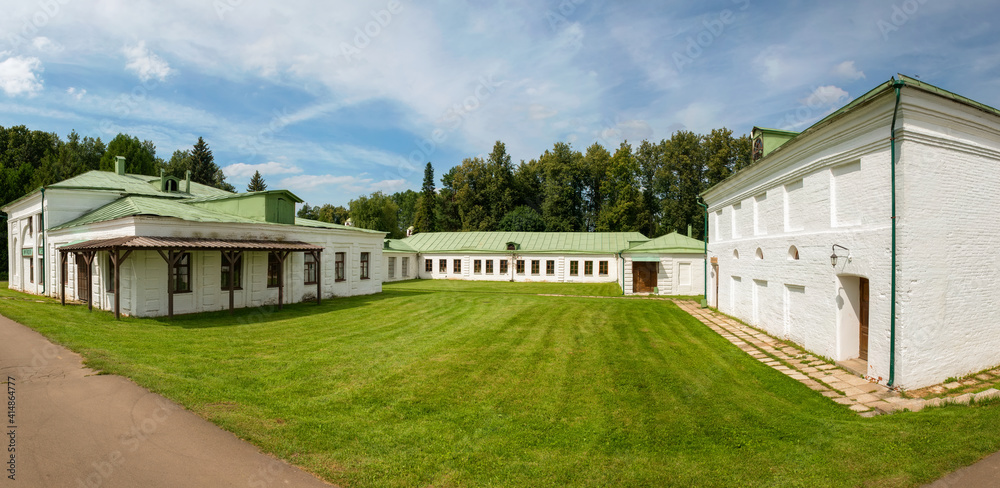 Service houses in in the Serednikovo estate in the Moscow region, a park-manor ensemble of the end of the XVIII - beginning of the XIX century
