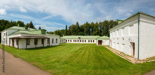 Service houses in in the Serednikovo estate in the Moscow region, a park-manor ensemble of the end of the XVIII - beginning of the XIX century