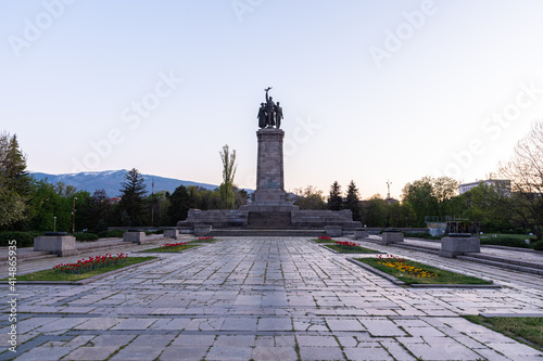 Monument to the Soviet army in Sofia, Bulgaria photo