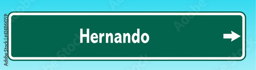Hernando Road Sign photo