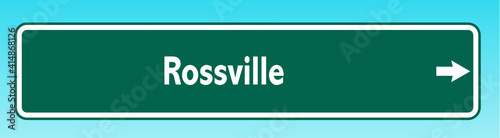 Rossville Road Sign photo