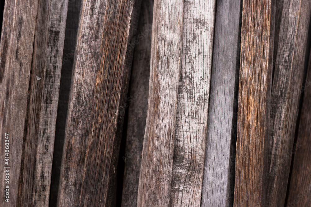 Photo of a wooden background. Texture of an old wood up close. Wooden background. 