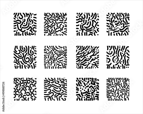 set of abstract lines seamless pattern for fabric, backdrop, wallpaper, product packaging, art print, etc. creative texture illustration element in vector graphic design on white background. 