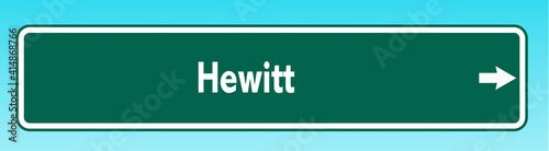 Hewitt Road Sign photo