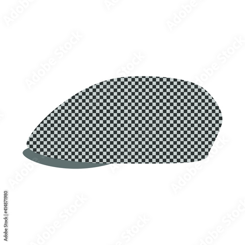 vector icon of typical cap of madrid spain