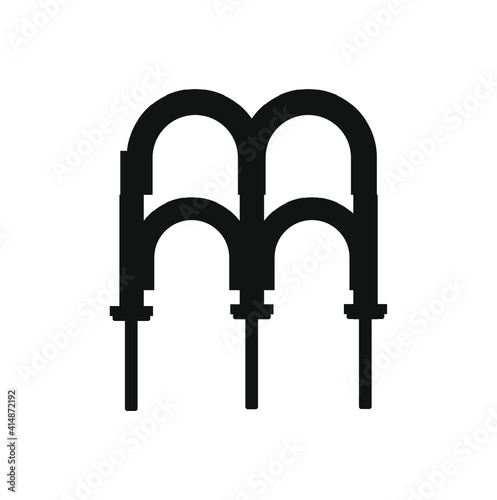vector icon, arches of mosque of cordoba