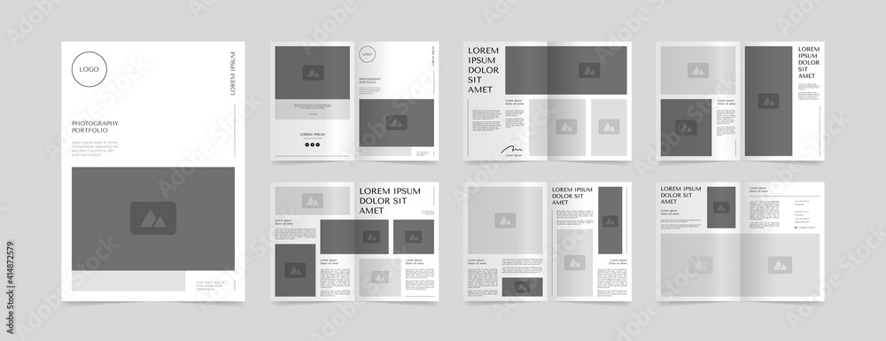 simple photography portfolio layout design template simple photography portfolio layout design template