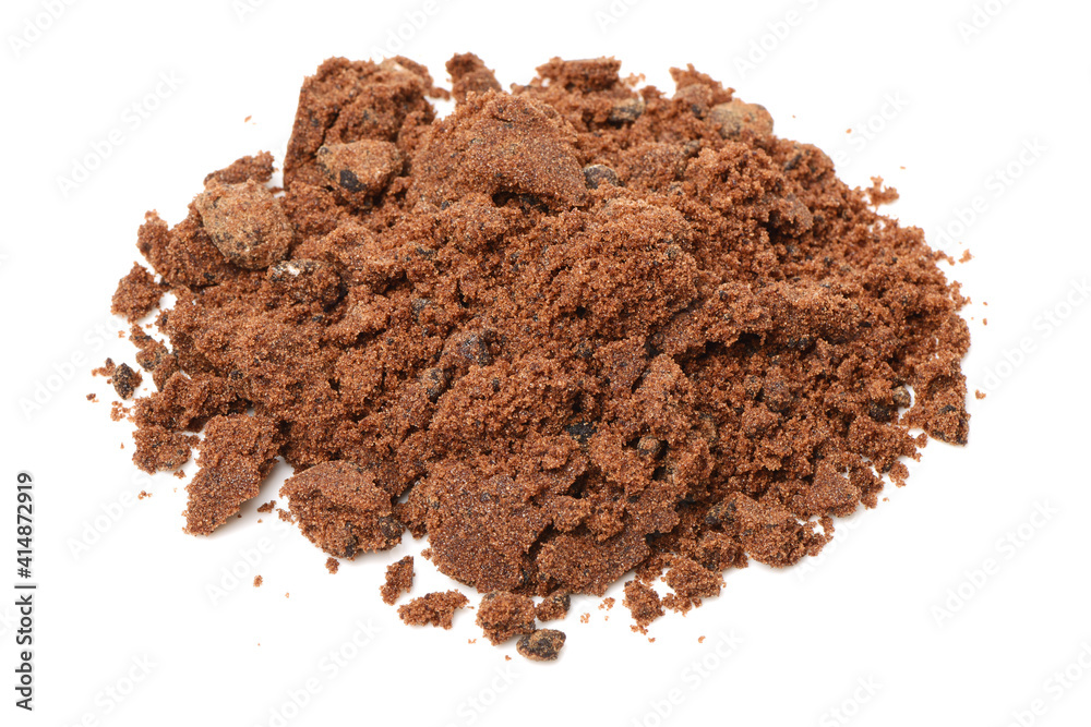 Fried flour on white background Fried flour on white background