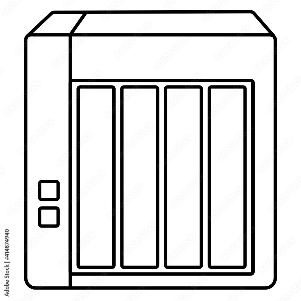 Network Attached Storage (NAS) device icon Network Attached Storage (NAS) device icon