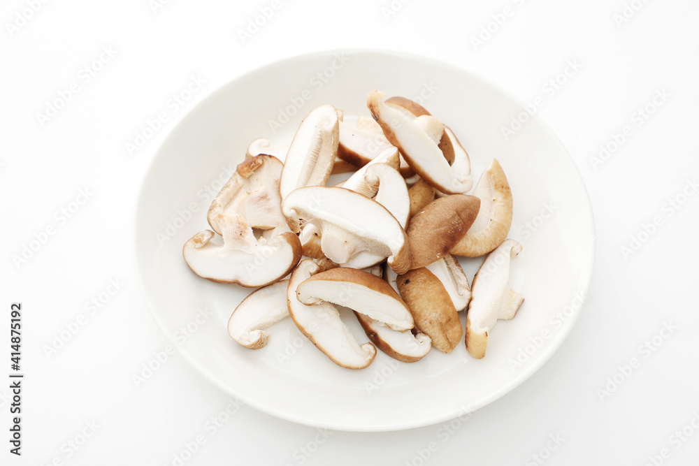 スライスした椎茸