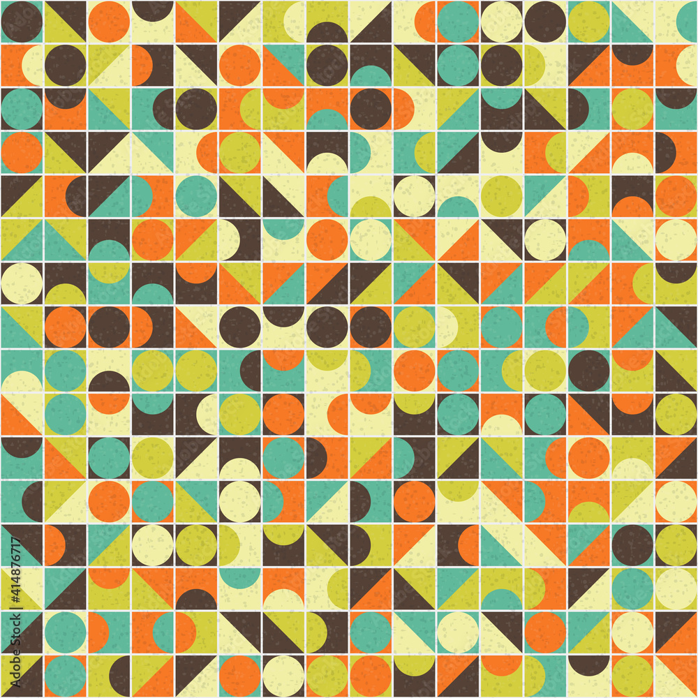 Fototapeta premium Abstract Geometric Pattern generative computational art illustration