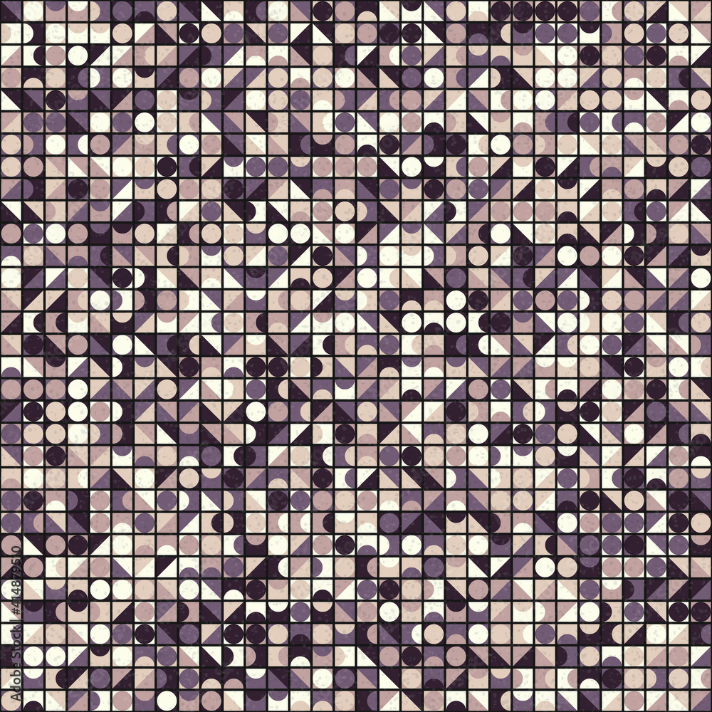 Abstract Geometric Pattern generative computational art illustration