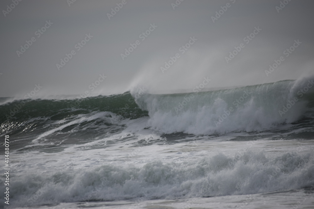 Fototapeta premium vague spectacle de la mer en Vendée