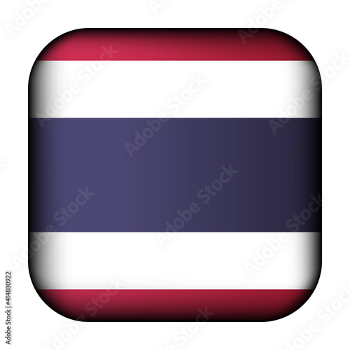 Free Download Glass light ball with flag of Thailand. Squared template icon. National symbol. Glossy realistic cube, 3D abstract vector illustration highlighted. Big quadrate, foursquare. - GFXLoad