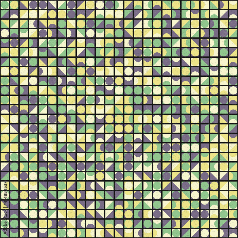 Fototapeta premium Abstract Geometric Pattern generative computational art illustration