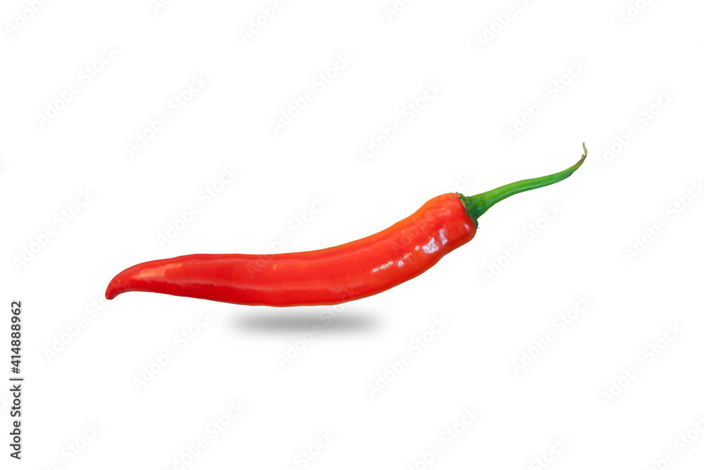 red hot chili pepper isolated on a white background (with clipping path)