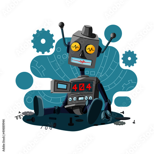 404 error warning mesae concept