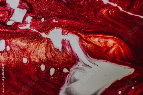 Cuadro en lienzo Beautiful oily painting with mixed colors - perfect for background or wallpaper