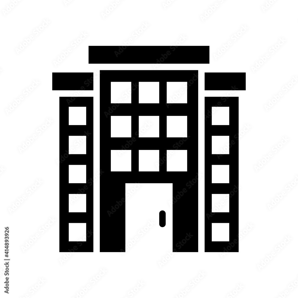 Estate building vector solid icon style illustration. EPS 10 Estate building vector solid icon style illustration. EPS 10