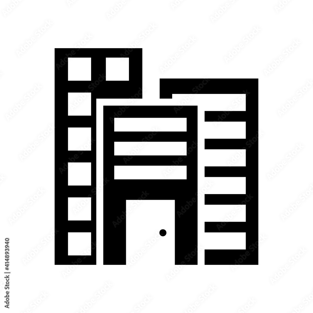 home building vector solid icon style illustration. EPS 10 home building vector solid icon style illustration. EPS 10