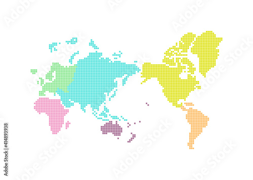 World Map   Squere Ver  