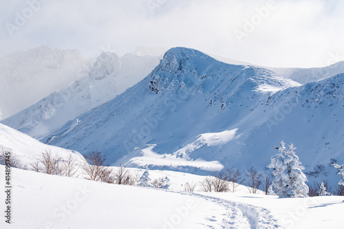 十勝連峰モンスターの住む雪山 © 大西 親文