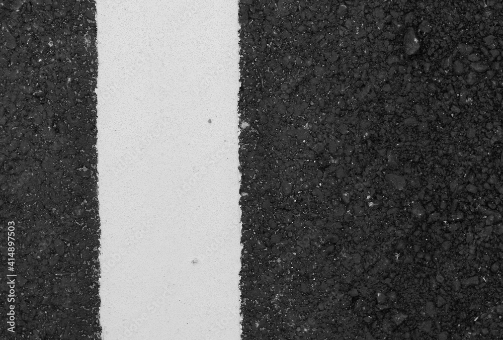 Fototapeta premium Asphalt road with white line