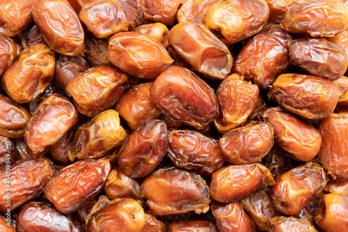 top view of dried date palm for background