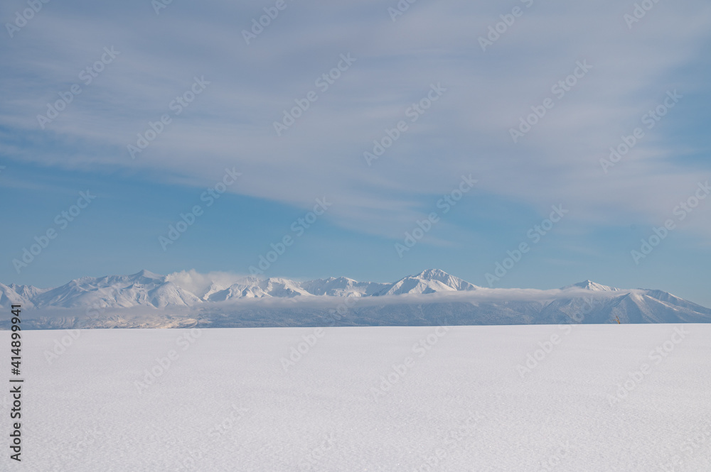 美瑛雪山の見える丘 美瑛雪山の見える丘