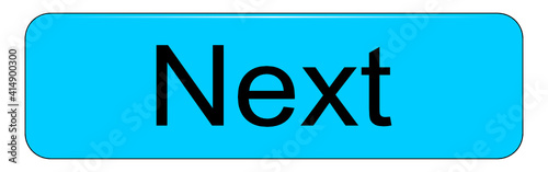 Next button on white background - illustration
