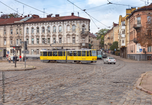 Lviv. Architecture in the old town.