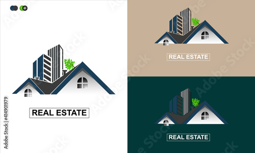 Real Estate Vector Logo Template Design
