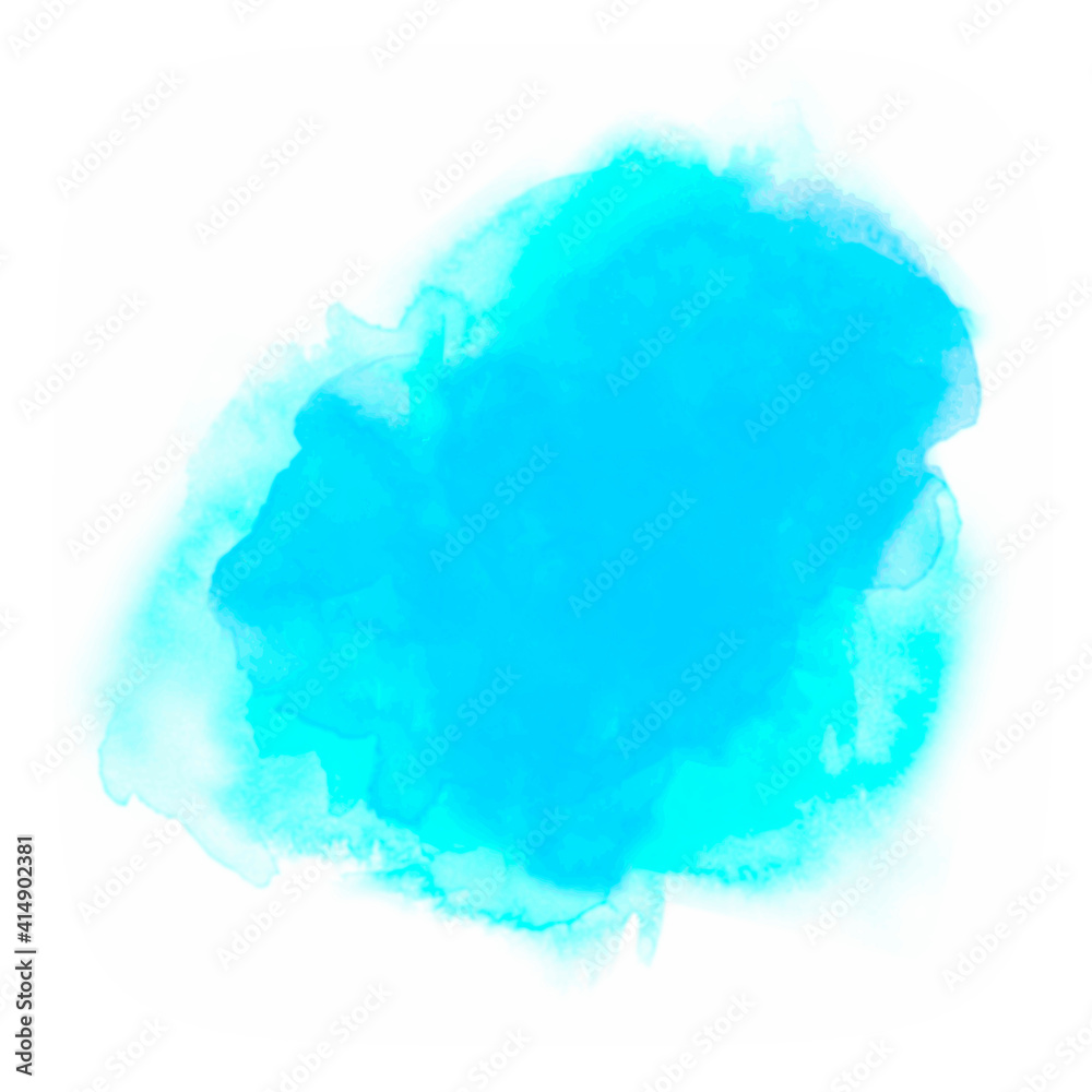 Watercolor Background - turquoise - 1