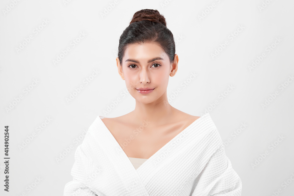 Beautiful young asian woman with clean fresh skin on white background, Face care, Facial treatment, Cosmetology, beauty and spa, Asian women portrait Beautiful young asian woman with clean fresh skin on white background, Face care, Facial treatment, Cosmetology, beauty and spa, Asian women portrait