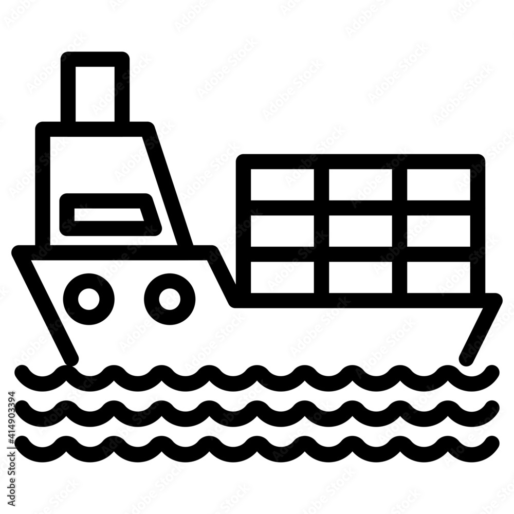 Cargo ship vector best for logistics services and delivery services Cargo ship vector best for logistics services and delivery services