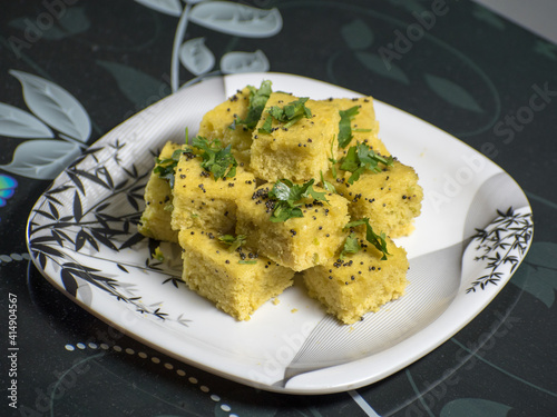Dhokla Indian Recipe Ready to eat specially in Gujarat