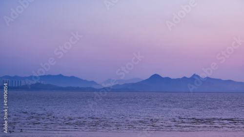 The mountains beyond the sea are like mountains