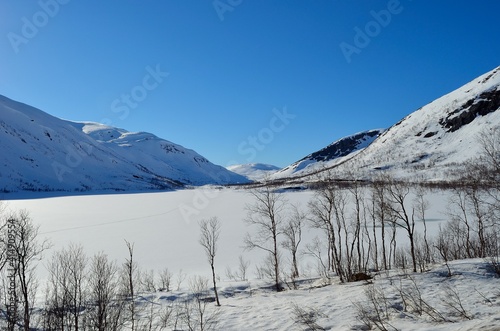 Frozen lake on Kaperdalen, Norway © Arcticphotoworks