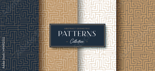 abstract luxury geometric pattern collection