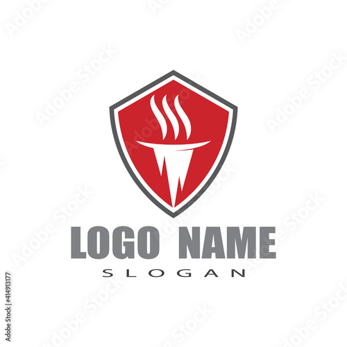 Free Download Torch  Logo Template vector symbol illustration design - GFXLoad