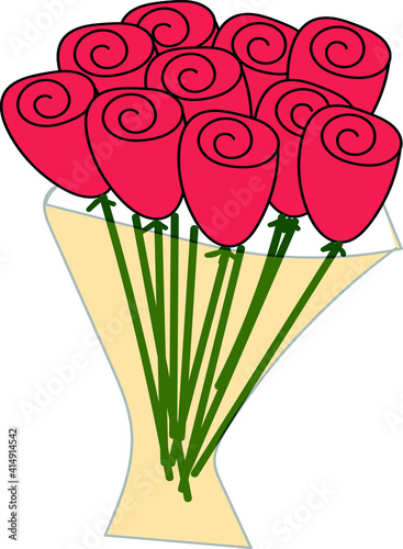 Bouquette of rosses. Valentines day