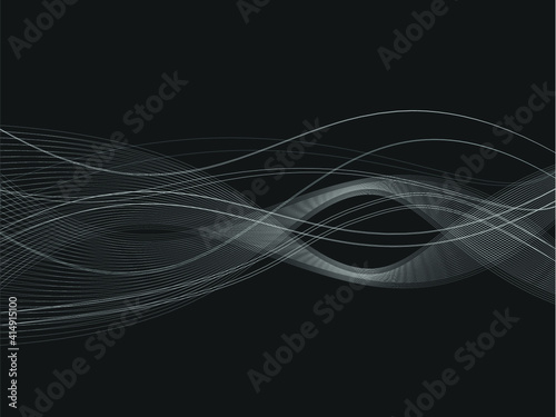 Black and white abstract background. Professional dynamic design. Futuristic smoke design vector. Architecture mesh drawing. Motion and lines Marketing and business theme.