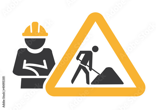 renovation and bulding site symbol