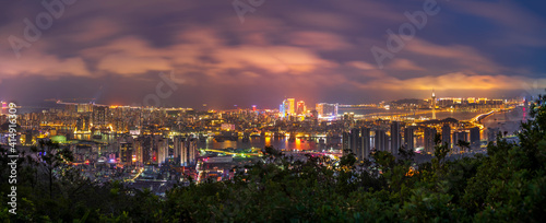 Macau Cityscape from Zhuhai at Evening, Macau