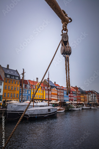 Wall Mural Harbor of Nyhavn, Copenhagen, Denmark, Nord Europe