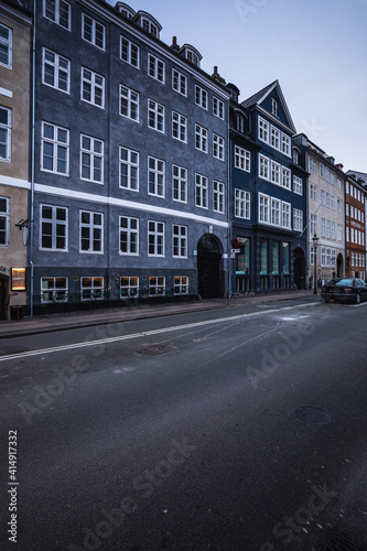 Fototapeta Naklejka Na Ścianę i Meble -  Harbor of Nyhavn, Copenhagen, Denmark, Nord Europe