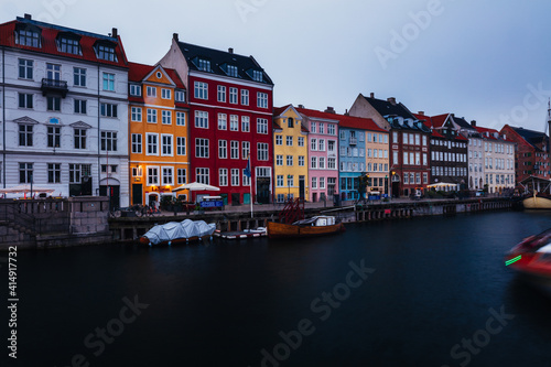 Harbor of Nyhavn  Copenhagen  Denmark  Nord Europe