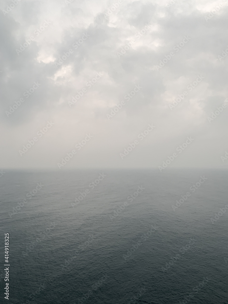 Cloudy seascape background, dramatic sea view Cloudy seascape background, dramatic sea view