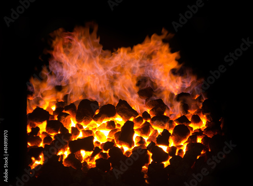 Peat Fire in a Whisky Distillery