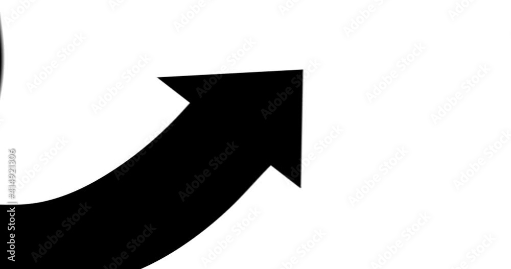 Composition of flexibly arrow flying in progress.